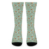 Cute Beagle Puppy Pattern Print Crew Socks