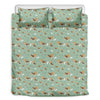 Cute Beagle Puppy Pattern Print Duvet Cover Bedding Set