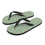 Cute Beagle Puppy Pattern Print Flip Flops