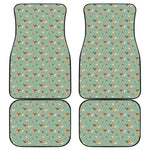 Cute Beagle Puppy Pattern Print Front and Back Car Floor Mats