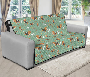 Cute Beagle Puppy Pattern Print Futon Protector