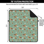 Cute Beagle Puppy Pattern Print Futon Protector