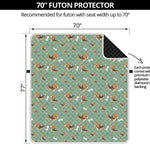 Cute Beagle Puppy Pattern Print Futon Protector