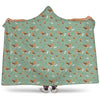 Cute Beagle Puppy Pattern Print Hooded Blanket