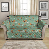 Cute Beagle Puppy Pattern Print Loveseat Protector