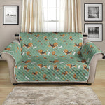 Cute Beagle Puppy Pattern Print Loveseat Protector