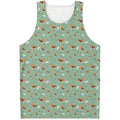 Cute Beagle Puppy Pattern Print Men's Tank Top