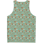 Cute Beagle Puppy Pattern Print Men's Tank Top