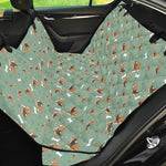 Cute Beagle Puppy Pattern Print Pet Car Back Seat Cover