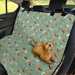 Cute Beagle Puppy Pattern Print Pet Car Back Seat Cover