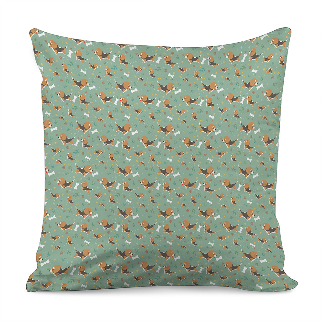 Cute Beagle Puppy Pattern Print Pillow Cover