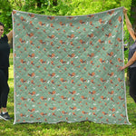 Cute Beagle Puppy Pattern Print Quilt