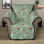 Cute Beagle Puppy Pattern Print Recliner Protector