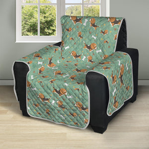 Cute Beagle Puppy Pattern Print Recliner Protector