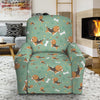 Cute Beagle Puppy Pattern Print Recliner Slipcover