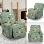 Cute Beagle Puppy Pattern Print Recliner Slipcover