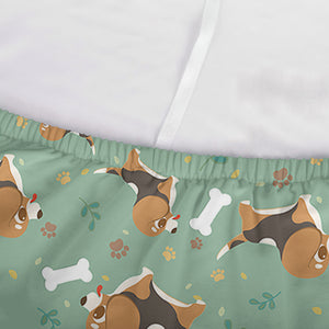 Cute Beagle Puppy Pattern Print Sofa Cover