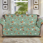 Cute Beagle Puppy Pattern Print Sofa Protector