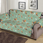 Cute Beagle Puppy Pattern Print Sofa Protector