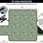 Cute Beagle Puppy Pattern Print Sofa Protector