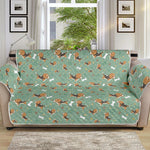 Cute Beagle Puppy Pattern Print Sofa Protector