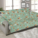 Cute Beagle Puppy Pattern Print Sofa Protector