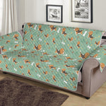 Cute Beagle Puppy Pattern Print Sofa Protector