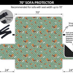 Cute Beagle Puppy Pattern Print Sofa Protector