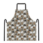 Cute Bear Pattern Print Apron