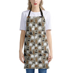 Cute Bear Pattern Print Apron