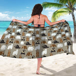 Cute Bear Pattern Print Beach Sarong Wrap