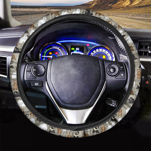 Cute Bear Pattern Print Car Steering Wheel Cover