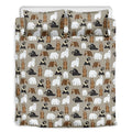 Cute Bear Pattern Print Duvet Cover Bedding Set