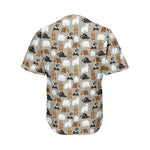 Cute Bear Pattern Print Men's Baseball Jersey