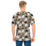 Cute Bear Pattern Print Men's T-Shirt