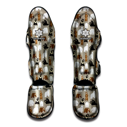 Cute Bear Pattern Print Muay Thai Shin Guard