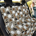 Cute Bear Pattern Print Pet Car Back Seat Cover