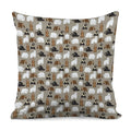 Cute Bear Pattern Print Pillow Cover