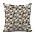 Cute Bear Pattern Print Pillow Cover