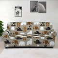 Cute Bear Pattern Print Sofa Cover