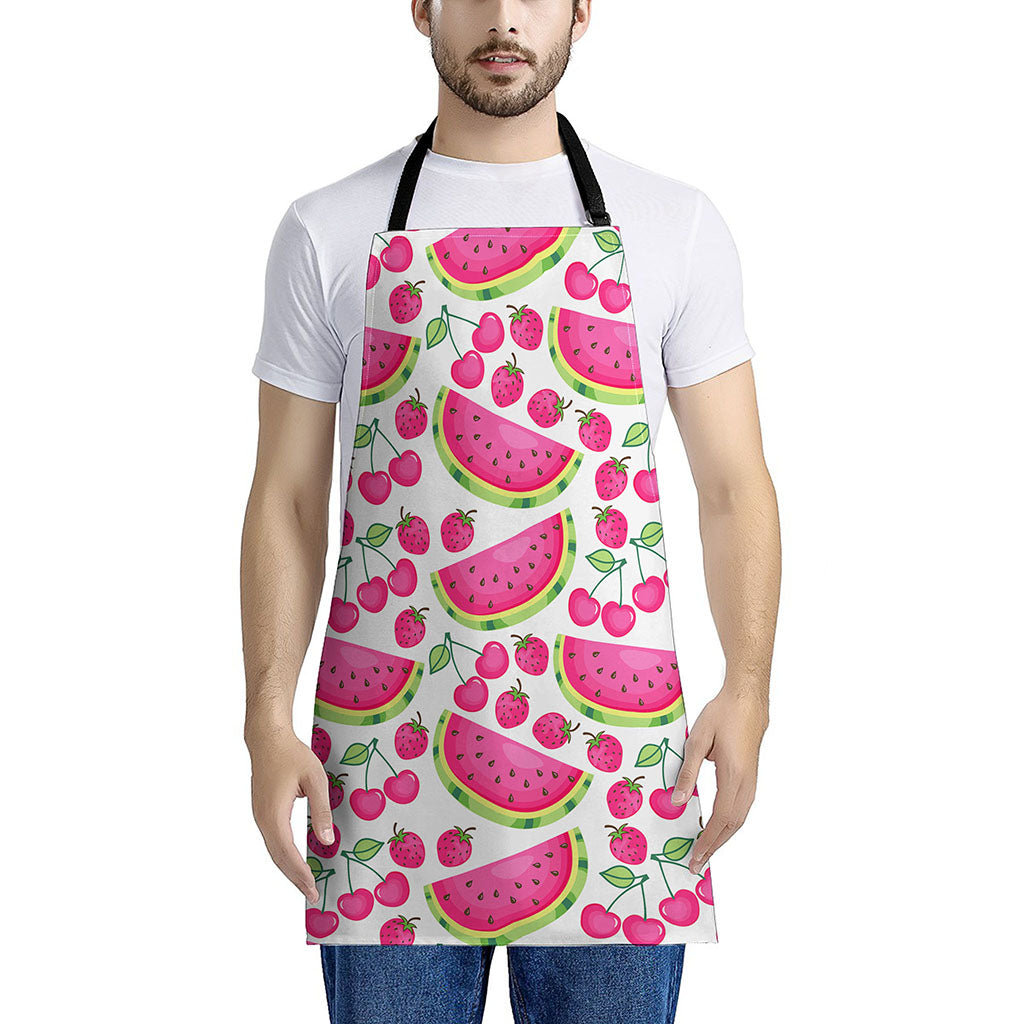 Cute Berry Watermelon Pattern Print Apron