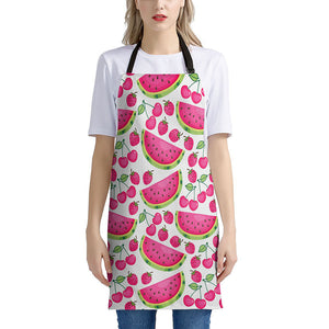 Cute Berry Watermelon Pattern Print Apron