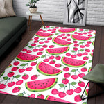 Cute Berry Watermelon Pattern Print Area Rug GearFrost