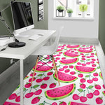 Cute Berry Watermelon Pattern Print Area Rug GearFrost