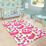 Cute Berry Watermelon Pattern Print Area Rug GearFrost