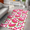 Cute Berry Watermelon Pattern Print Floor Mat