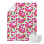 Cute Berry Watermelon Pattern Print Blanket