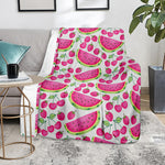 Cute Berry Watermelon Pattern Print Blanket