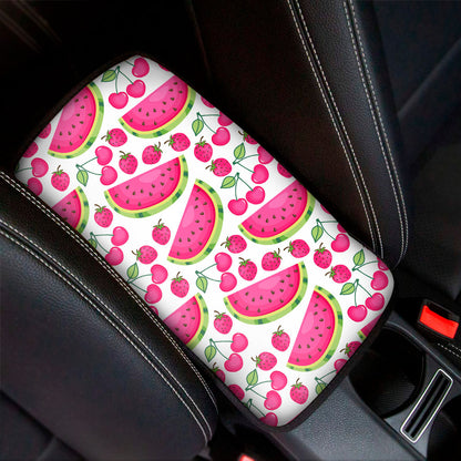 Cute Berry Watermelon Pattern Print Car Center Console Cover