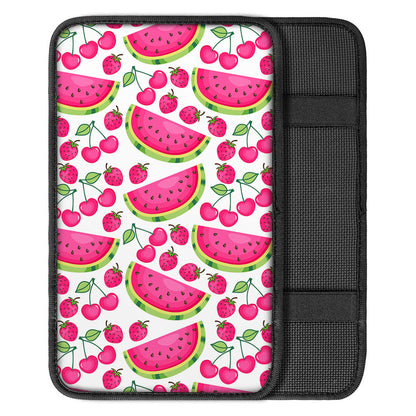Cute Berry Watermelon Pattern Print Car Center Console Cover